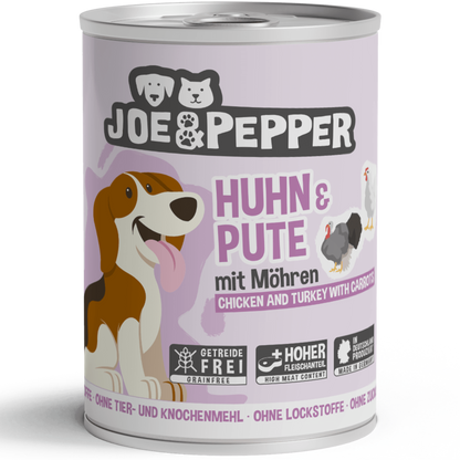 Joe & Pepper - Huhn & Pute mit Möhren
