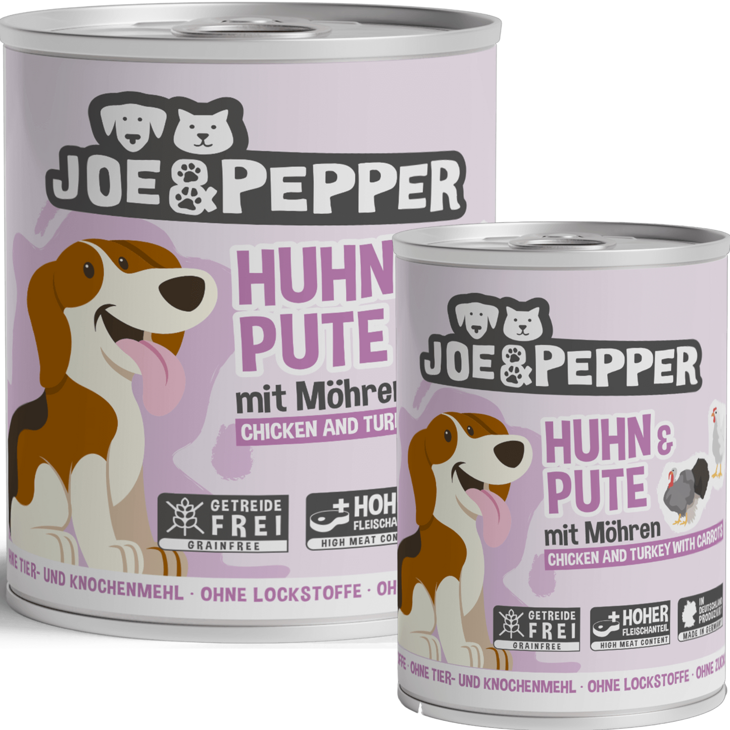 Joe & Pepper - Huhn & Pute mit Möhren