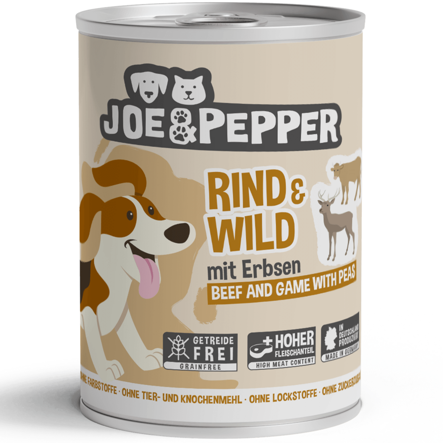 Joe & Pepper - Rind & Wild mit Erbsen