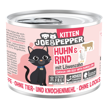 Joe & Pepper Cat - Huhn & Rind für Kitten