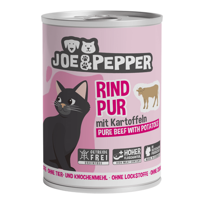 Joe & Pepper Cat - Rind pur & Kartoffeln