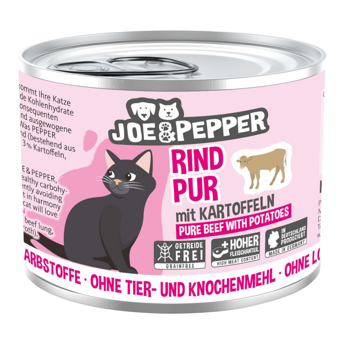 Joe & Pepper Cat - Rind pur & Kartoffeln