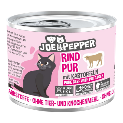 Joe & Pepper Cat - Rind pur & Kartoffeln
