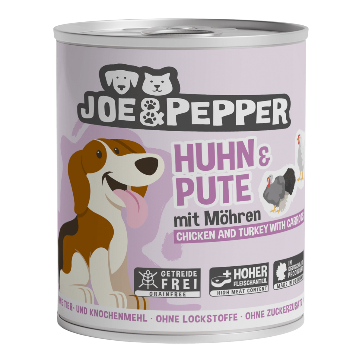 Joe & Pepper Dog - Huhn & Pute mit Möhren