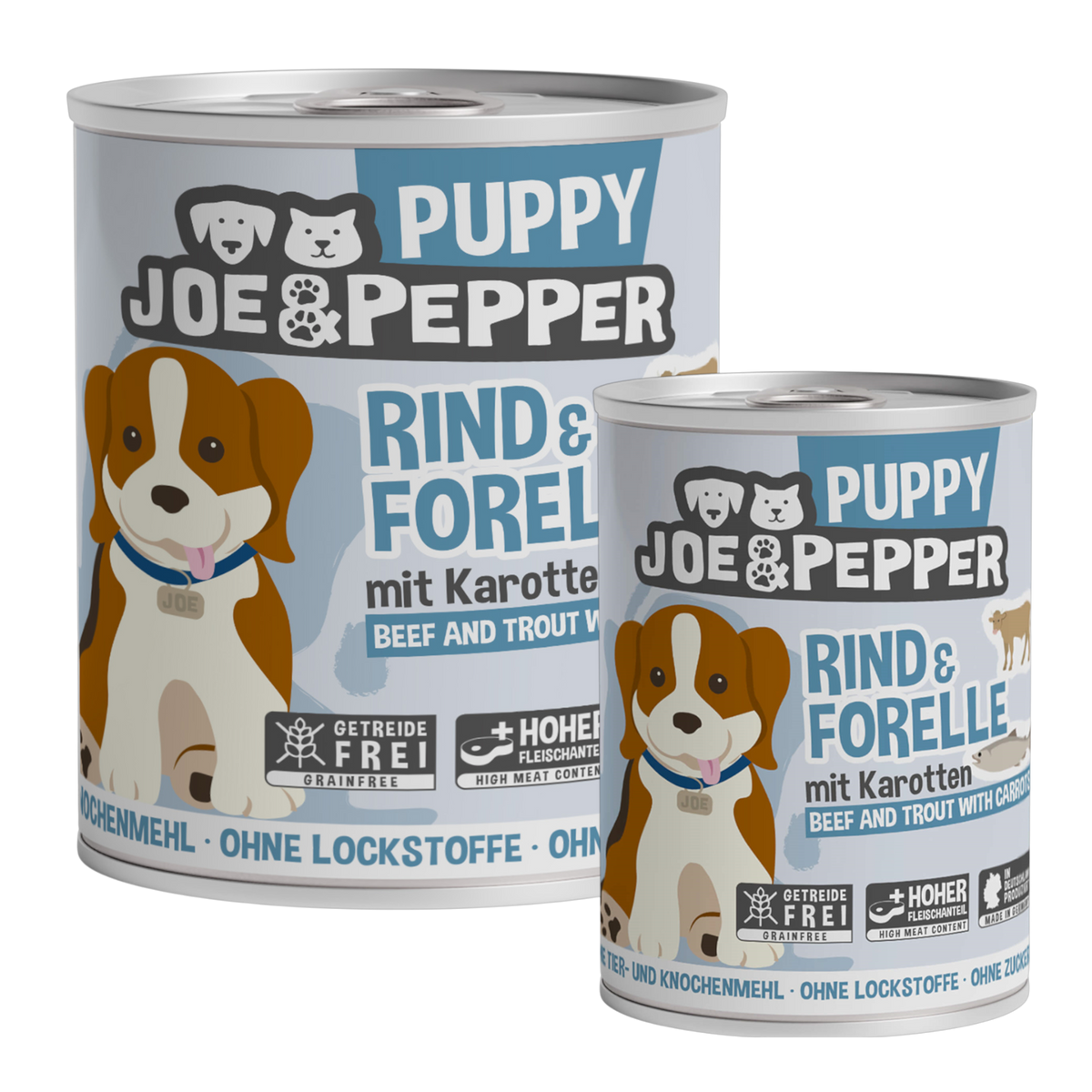 Joe & Pepper Dog - Rind & Forelle für Welpen