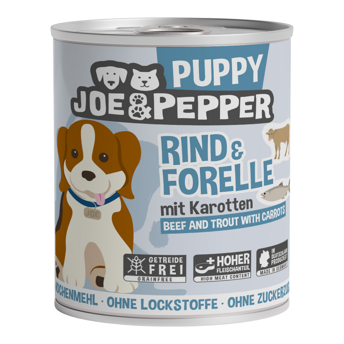 Joe & Pepper Dog - Rind & Forelle für Welpen