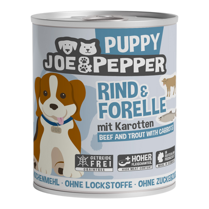 Joe & Pepper Dog - Rind & Forelle für Welpen