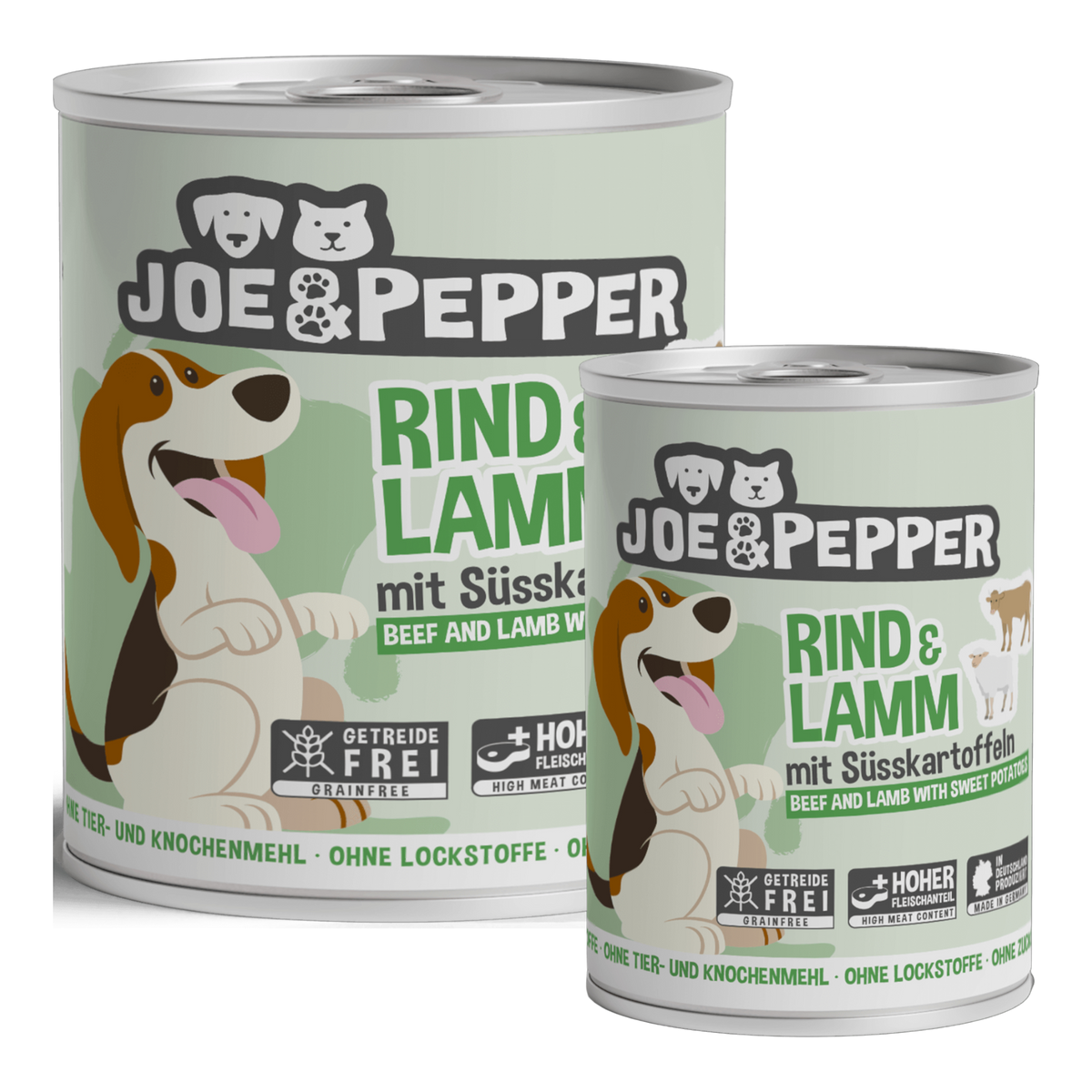 Joe & Pepper Dog - Rind & Lamm mit Süßkartoffel