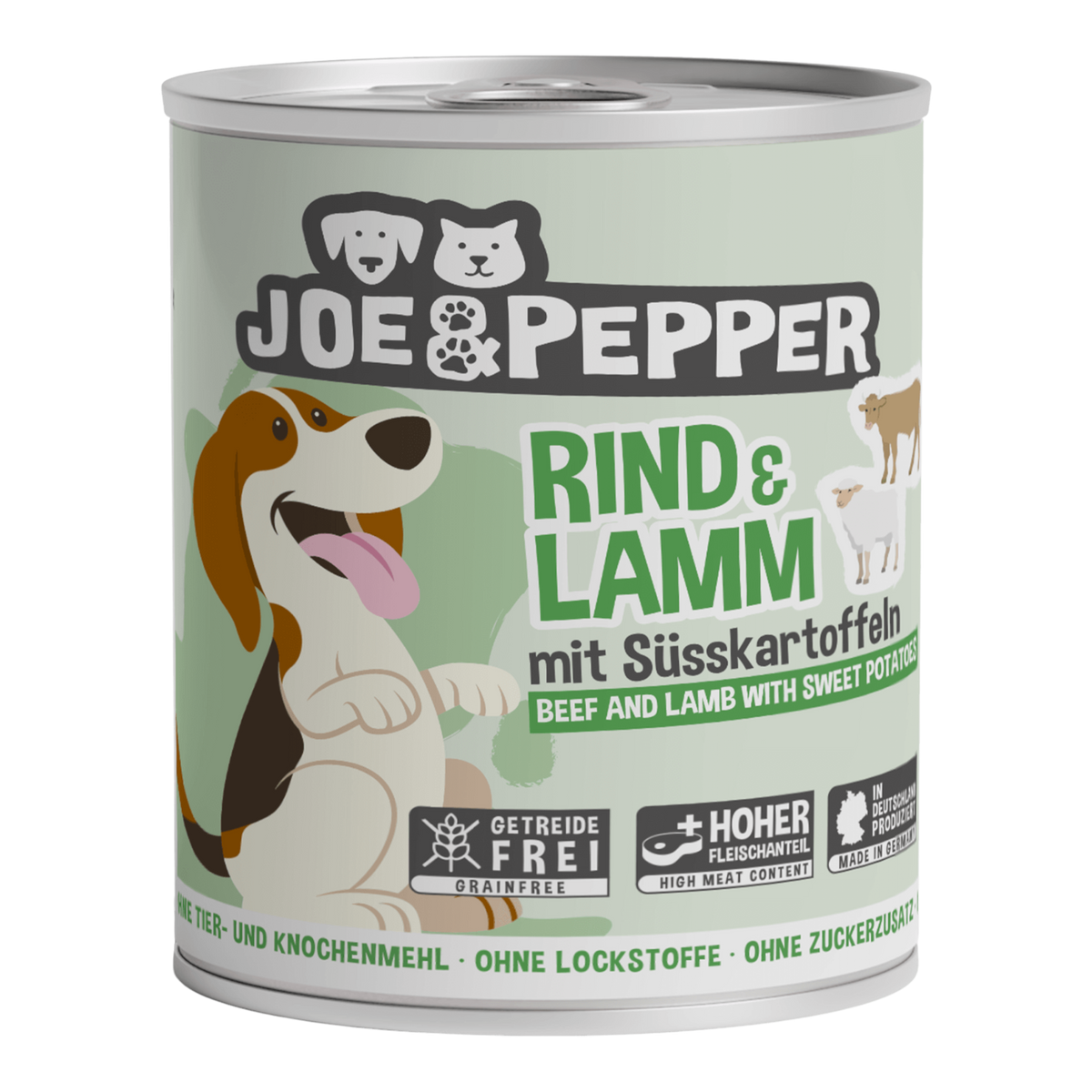 Joe & Pepper Dog - Rind & Lamm mit Süßkartoffel