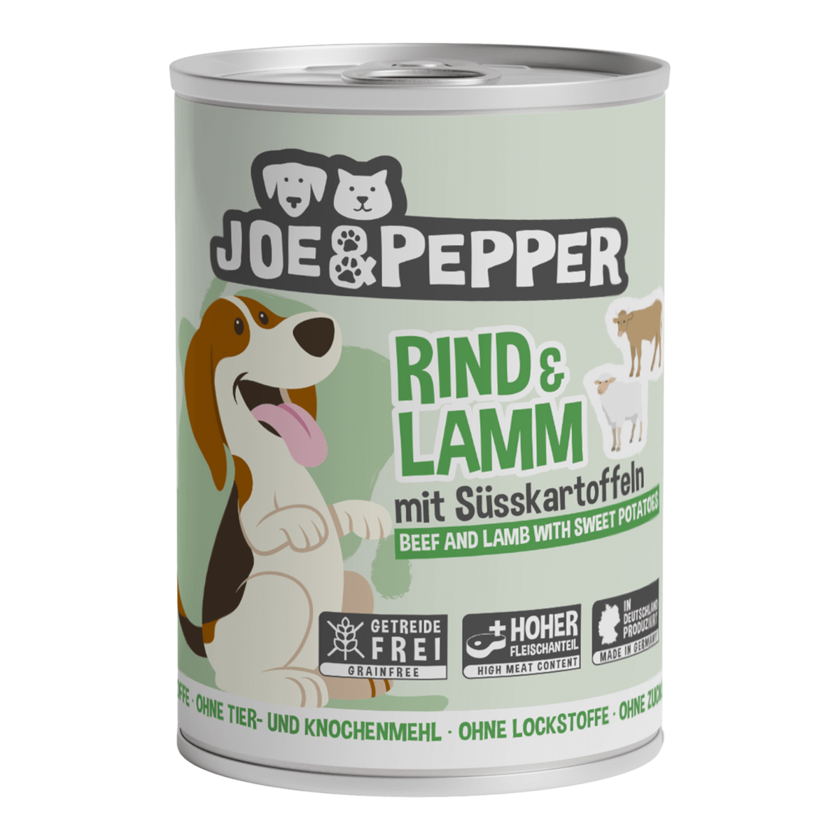 Joe & Pepper Dog - Rind & Lamm mit Süßkartoffel