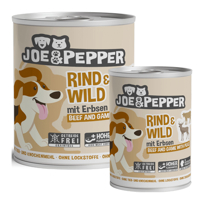 Joe & Pepper Dog - Rind & Wild mit Erbsen