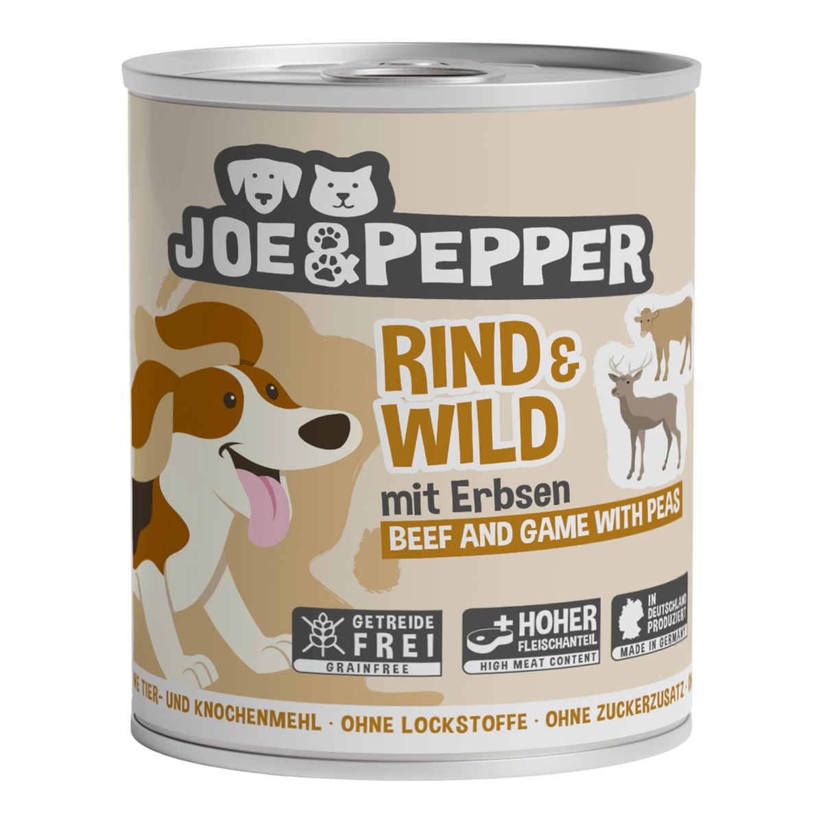 Joe & Pepper Dog - Rind & Wild mit Erbsen