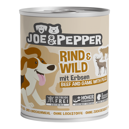 Joe & Pepper Dog - Rind & Wild mit Erbsen