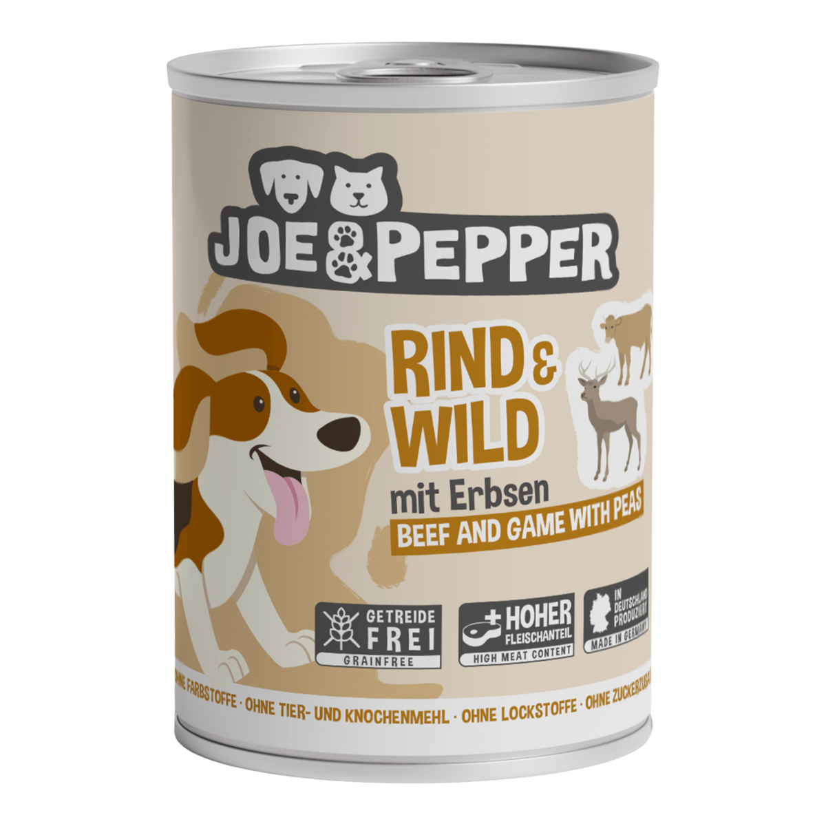 Joe & Pepper Dog - Rind & Wild mit Erbsen