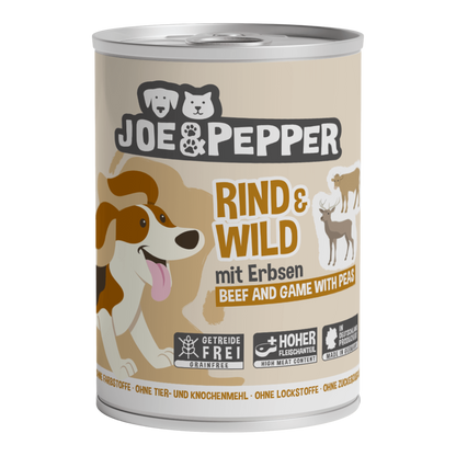 Joe & Pepper Dog - Rind & Wild mit Erbsen