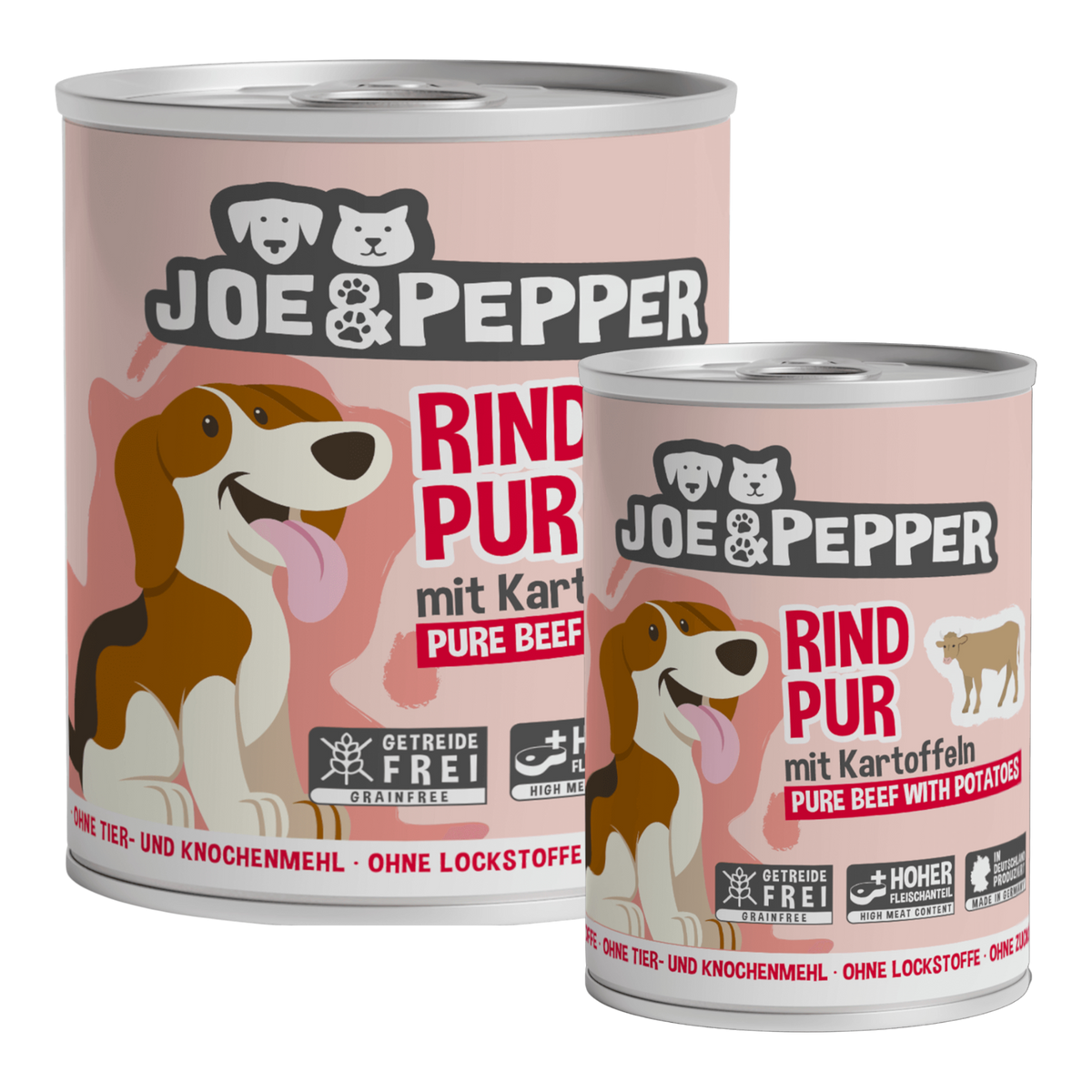 Joe & Pepper Dog - Rind pur mit Kartoffeln