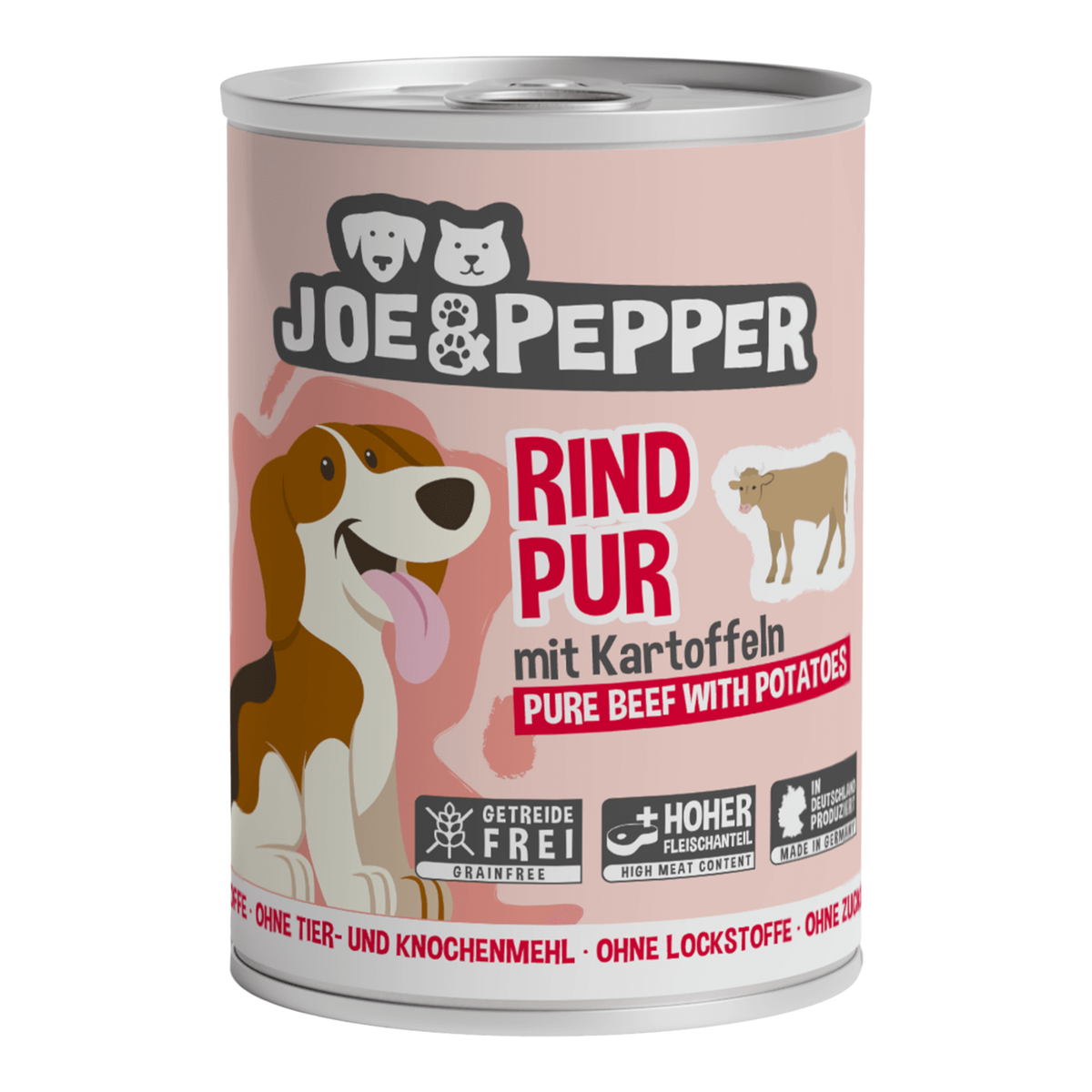 Joe & Pepper Dog - Rind pur mit Kartoffeln
