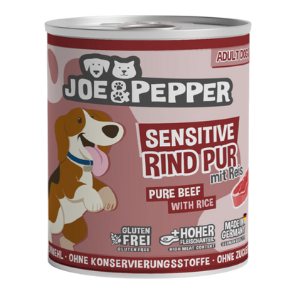 Joe & Pepper Dog - Rind pur mit Reis