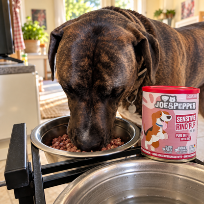 Joe & Pepper Dog - Rind pur mit Reis