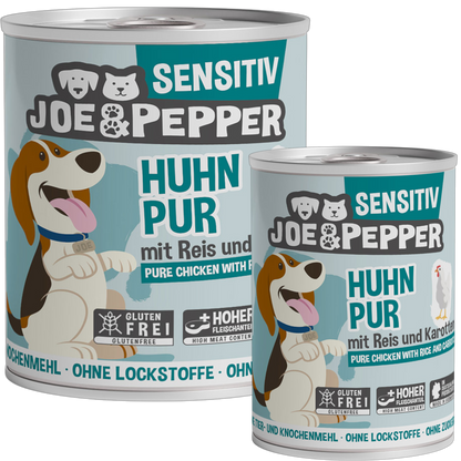 Joe & Pepper – Huhn pur mit Reis & Karotten