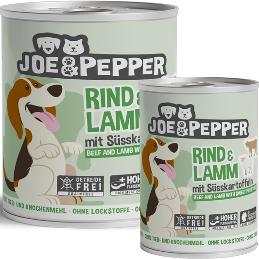 Joe & Pepper - Rind & Lamm mit Süßkartoffel