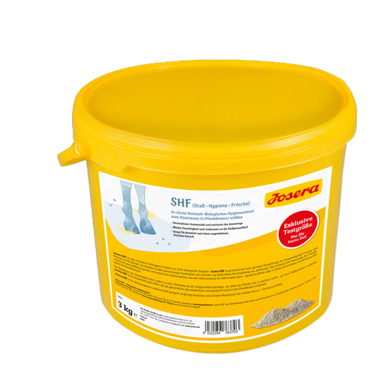De Hun’nenhoff | Josera SHF – Biologisches Stallhygiene-Pulver für Frische & Gesundheit im Pferdestall