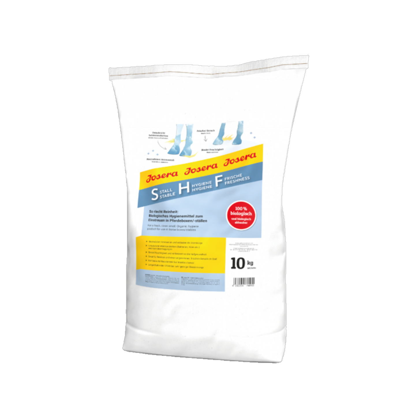 De Hun’nenhoff | Josera SHF – Biologisches Stallhygiene-Pulver für Frische & Gesundheit im Pferdestall