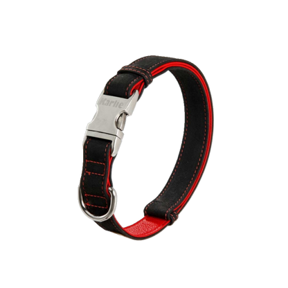 Karlie Buffalo Ultra Halsband – Innovatives Lederhalsband mit Alu-Steckschnalle