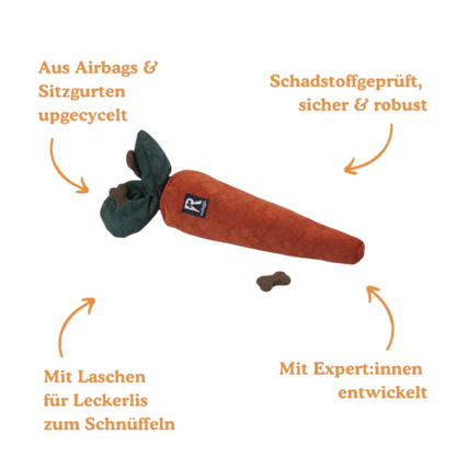 Redoggo Karotte – Nachhaltige Nasenarbeits-Power mit cleverem Snackversteck