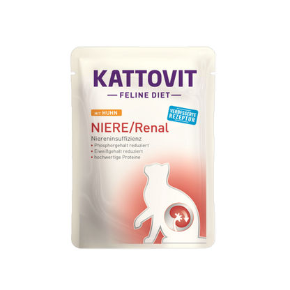 De Hun’nenhoff | Kattovit Feline Diet NIERE / Renal – Huhn – Diät-Nassfutter für nierenempfindliche Katzen
