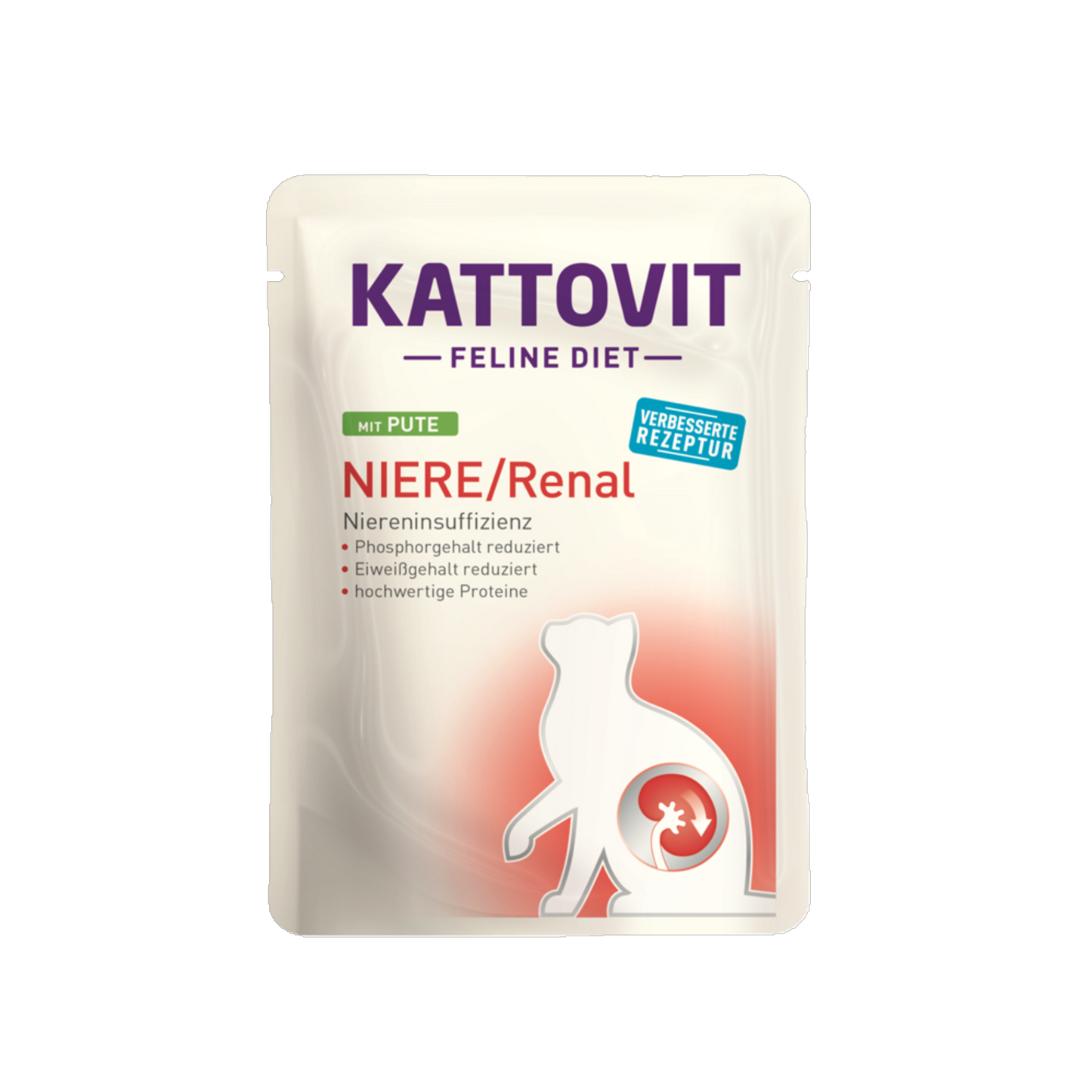 De Hun’nenhoff | Kattovit Feline Diet NIERE / Renal – Pute – Diät-Nassfutter für Katzen mit chronischer Niereninsuffizienz