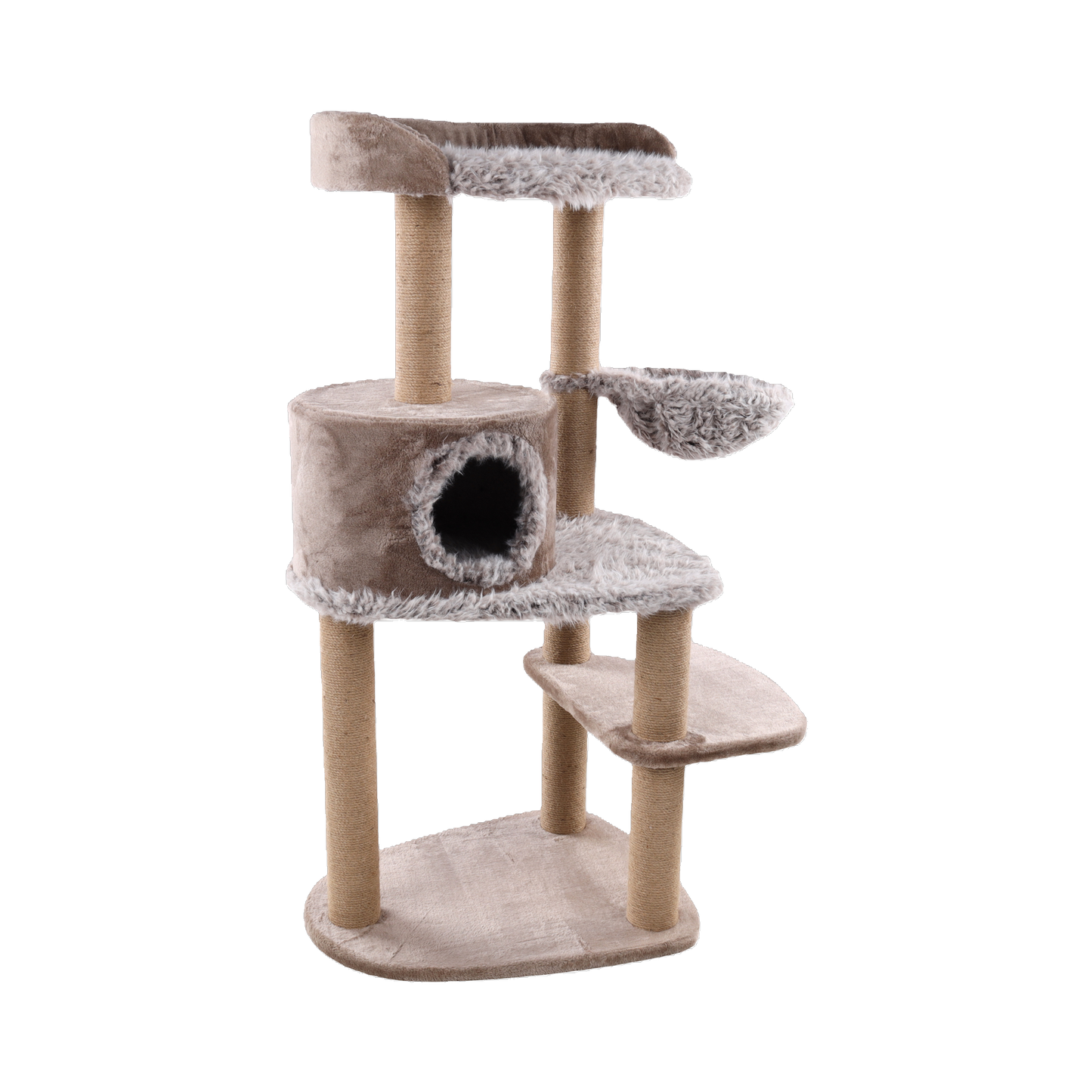 Katzen-Kratzbaum Oliver mit Hängematte & Versteck – Komfort & Kratzspaß in Einem