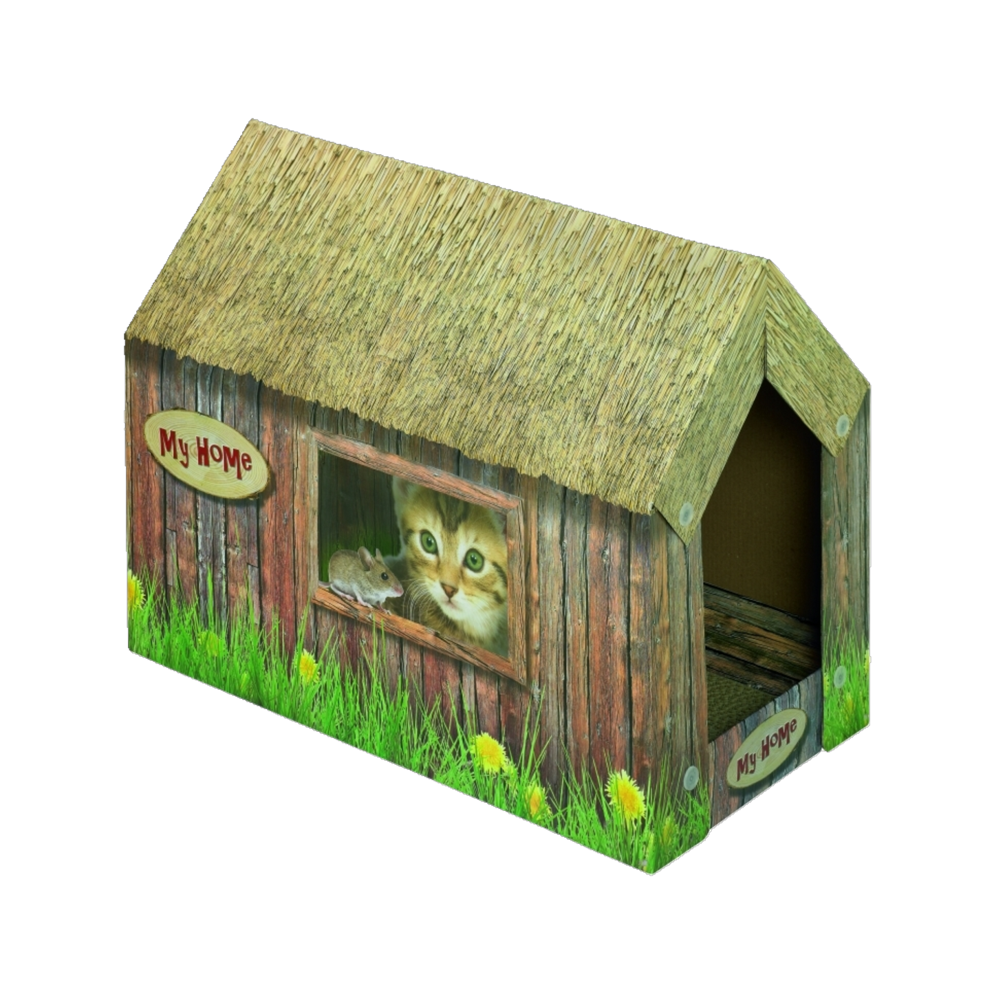 Katzenhaus aus Karton – Kratzen, Verstecken & Wohlfühlen