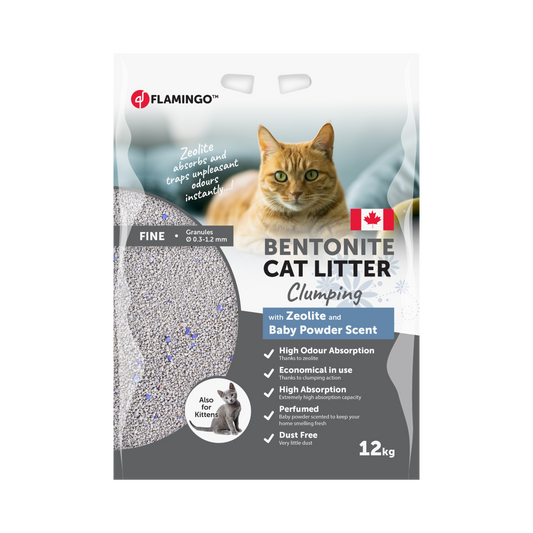 Katzenstreu Bentonit mit Babypuder & Zeolith Feine Körner Klumpend