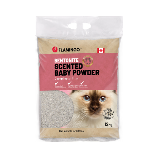 Katzenstreu mit Babypuderduft – Frische & Sauberkeit für Ihre Katze - Feine Körner Klumpend