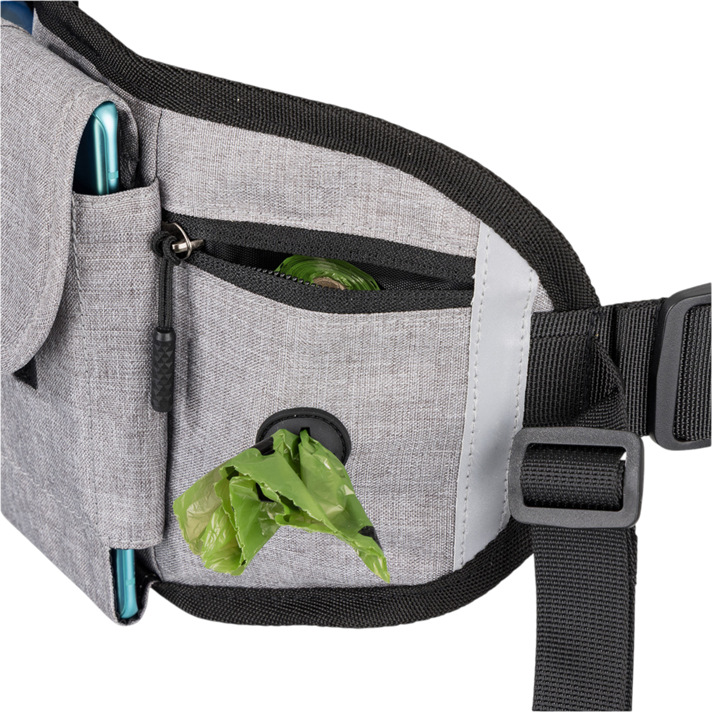 Knuffelwuff - Joggingtasche Bunbury mit Bungee-Leine
