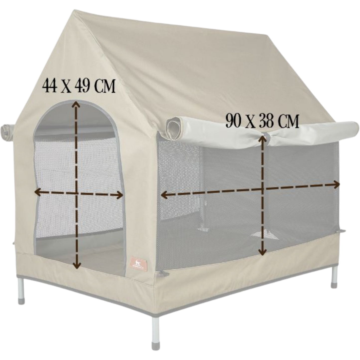 Knuffelwuff - Outdoor Stoff-Hundehütte
