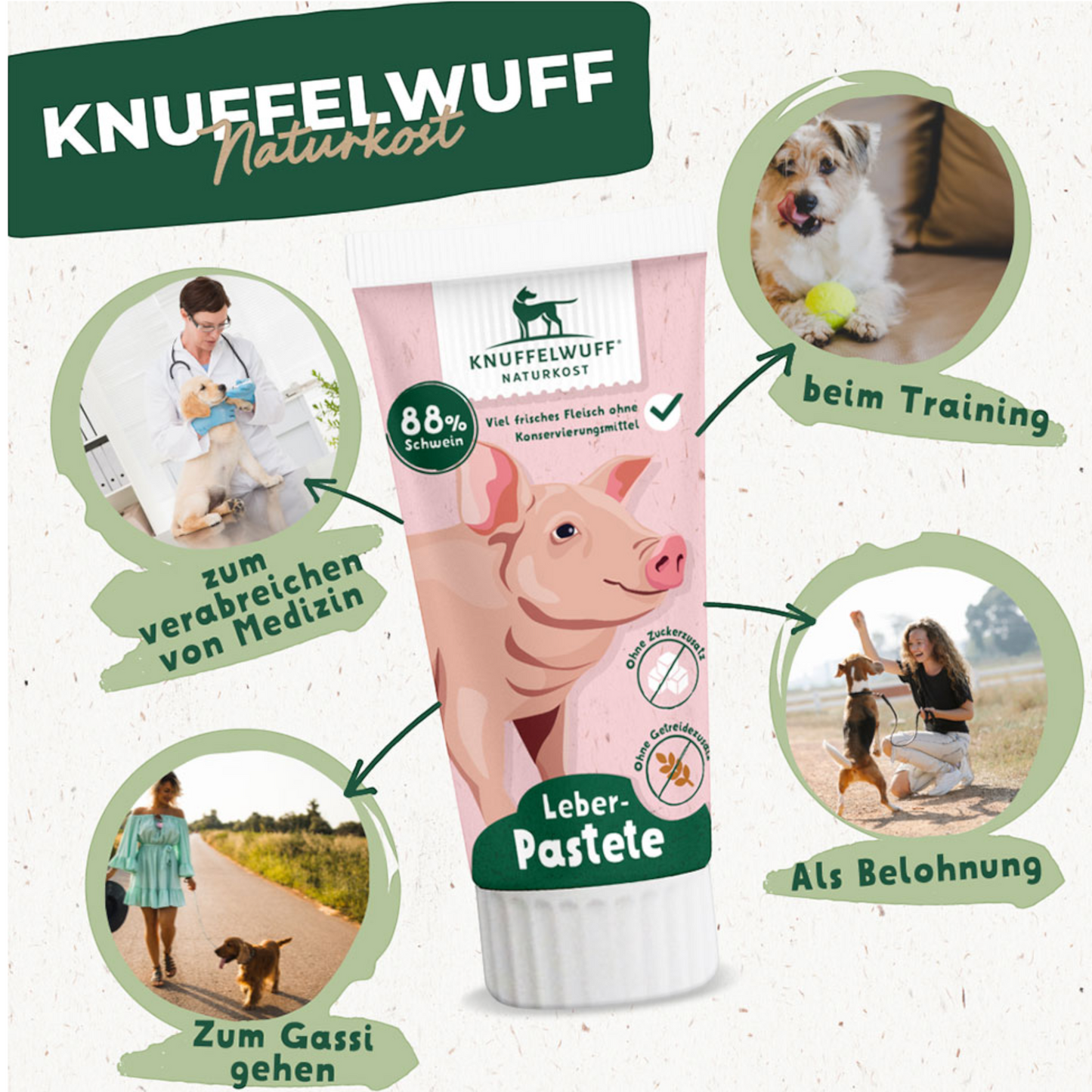 Knuffelwuff - Tubensnack Leber-Pastete