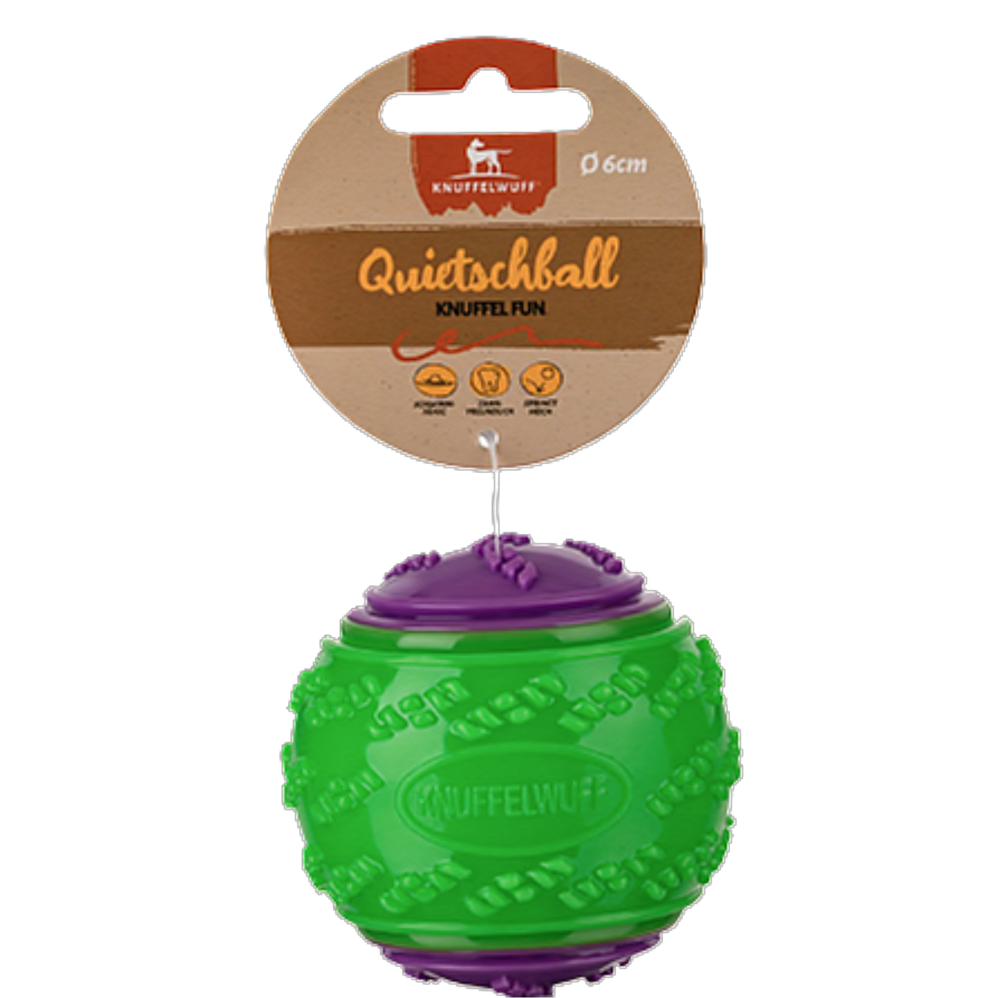 Knuffelwuff Hundespielzeug Quietschball – Springen, Quietschen, Apportieren!