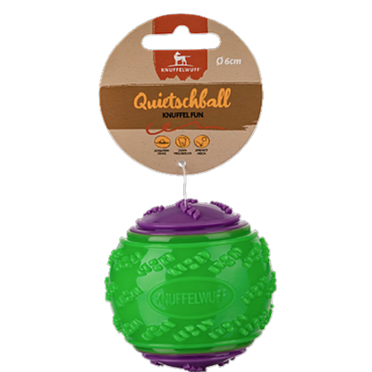 Knuffelwuff Hundespielzeug Quietschball – Springen, Quietschen, Apportieren!