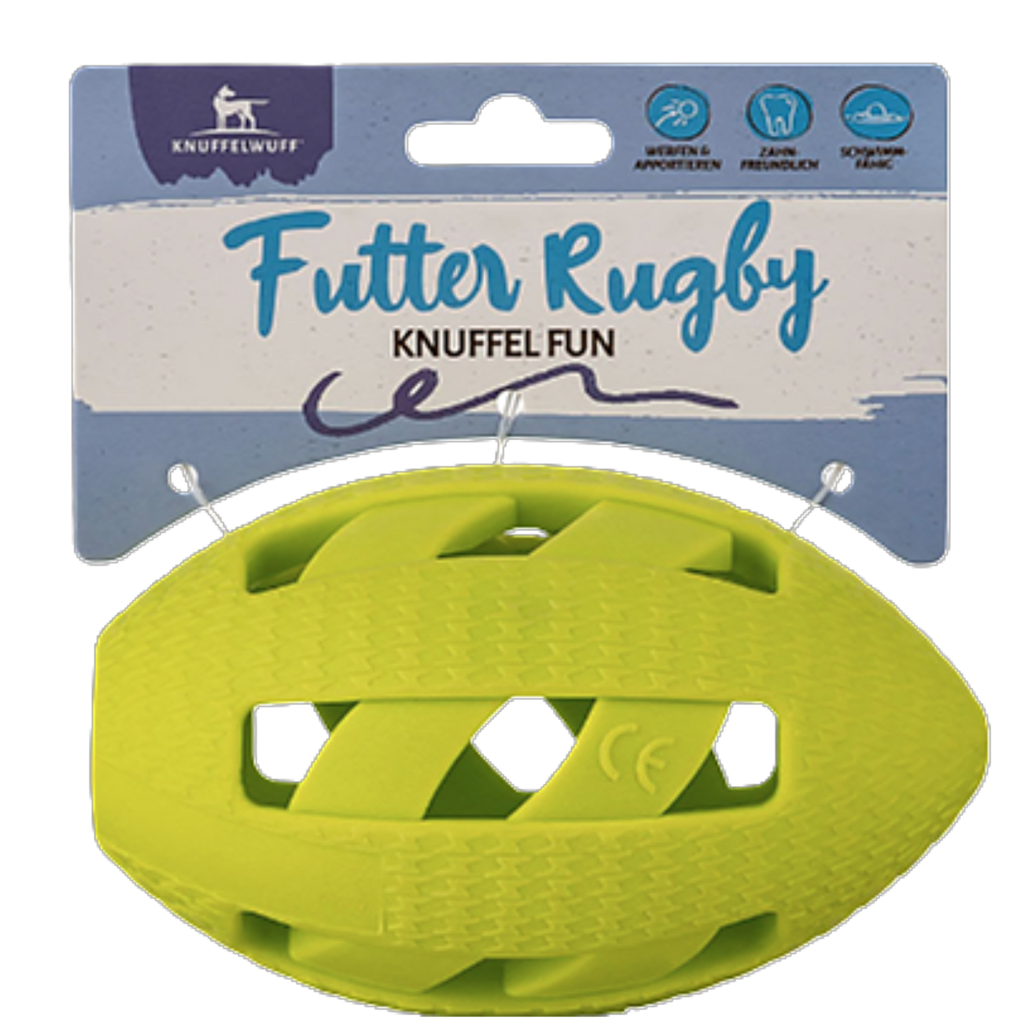 Knuffelwuff Hundespielzeug Snackball Rugby – Spiel, Spaß & Leckerbissen!