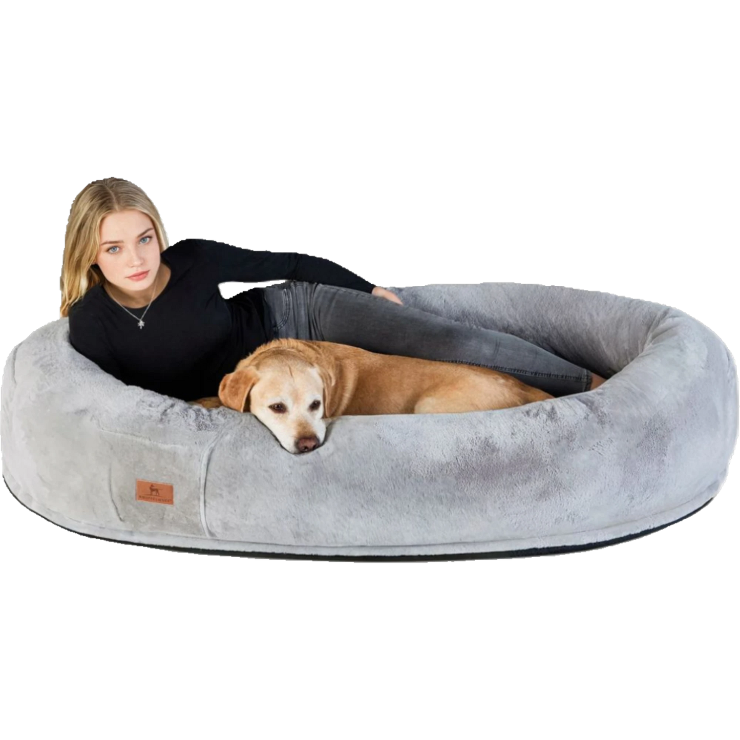 Knuffelwuff Plufi – Riesiges Hundebett für Menschen & Hunde