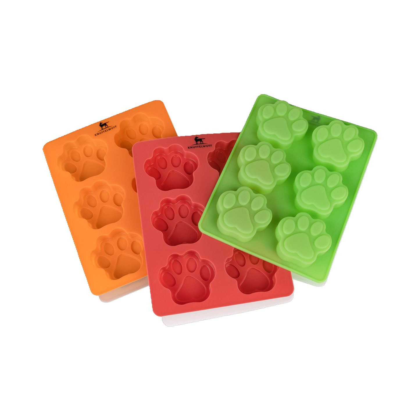 Knuffelwuff Hundekekse oder Eisform Matte Pfote Dreierpack