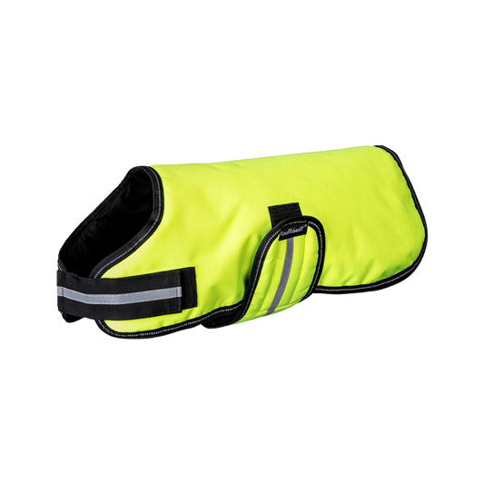 Knuffelwuff Hundemantel Funktionstextil reflektierend Neon Gelb