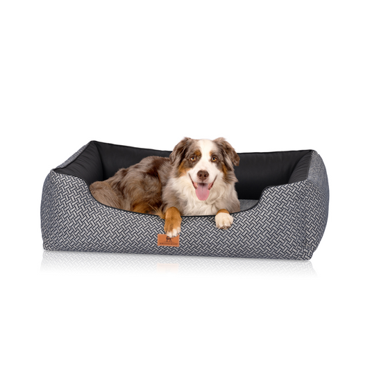 Knuffelwuff Orthopädisches Design Hundebett Sanford – Eleganz trifft auf höchsten Komfort