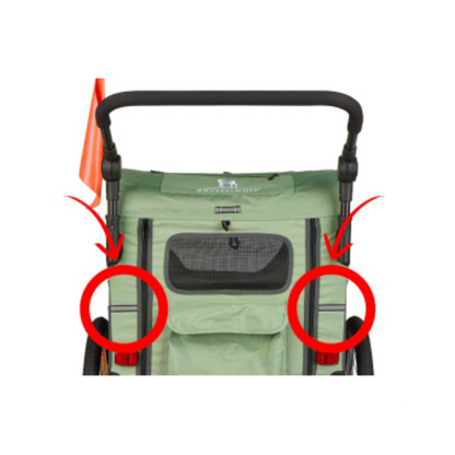 Knuffelwuff Sicherheits-Clip-Licht – optimale Sichtbarkeit für den Hundeanhänger Cruvado