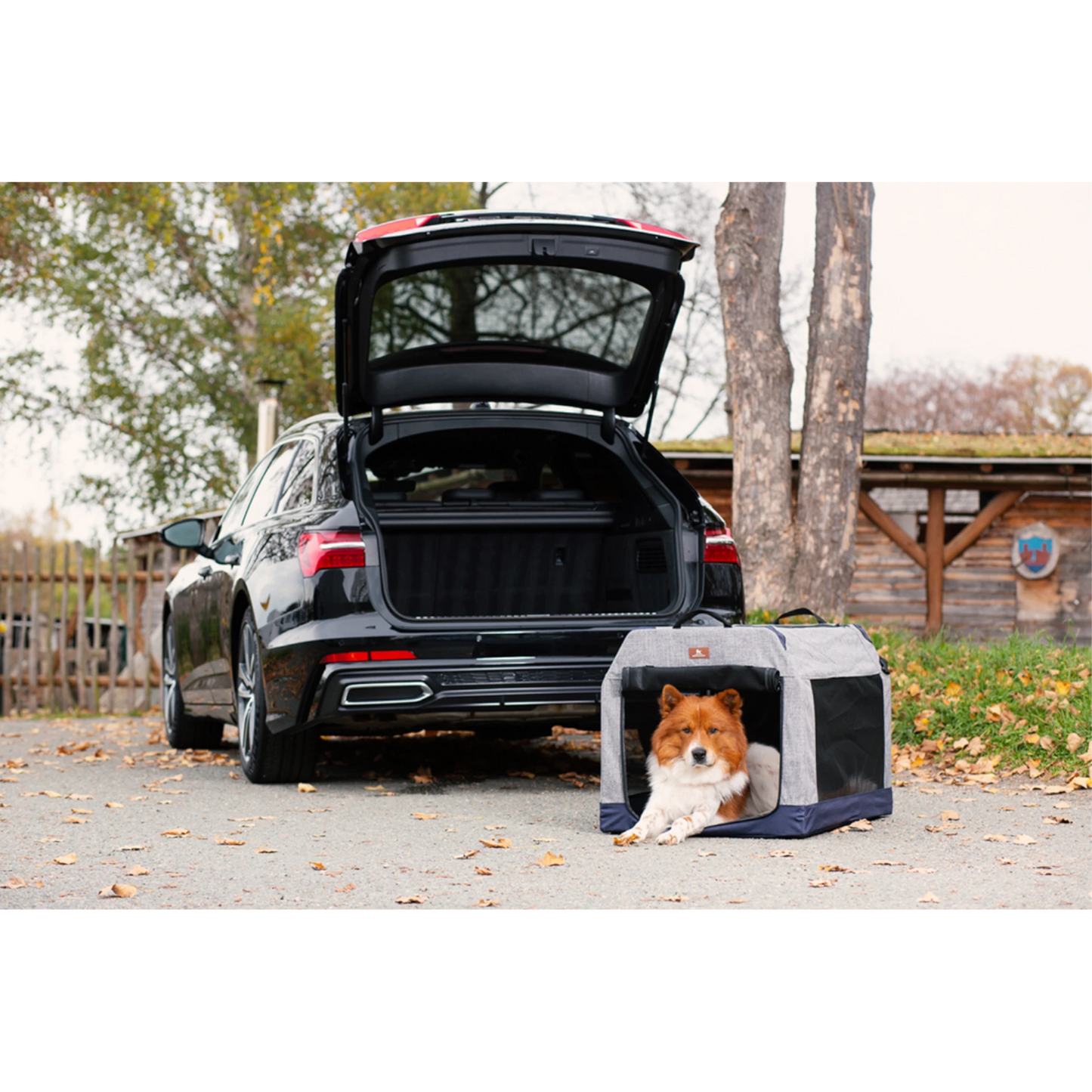 Knuffelwuff faltbare Hundebox Transportbox Denali