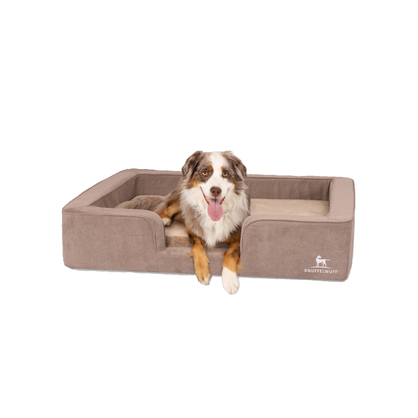 Knuffelwuff orthopädisches Hundebett Bellamy – mit Wendekissen aus Velours
