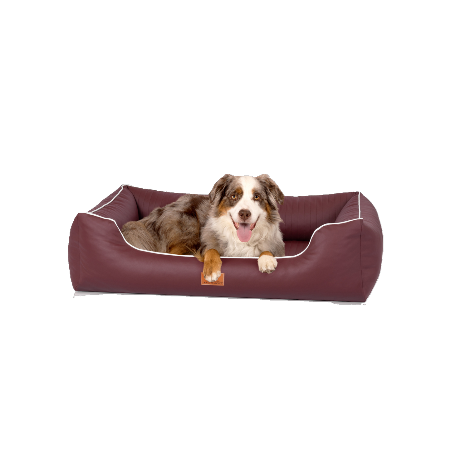Knuffelwuff orthopädisches Hundebett Lovelock – aus edlem Kunstleder