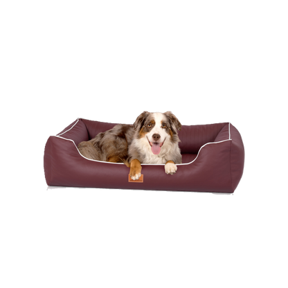 Knuffelwuff orthopädisches Hundebett Lovelock – aus edlem Kunstleder